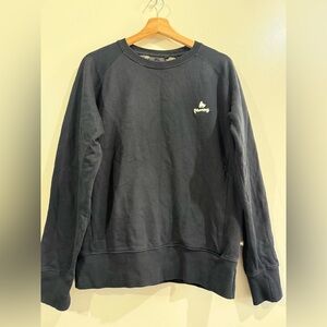 Money Men's Black Crewneck Sweatshirt with Small Embroidered Logo